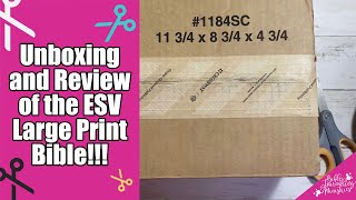 Unboxing and Review of the ESV Large Print Single Column Journaling Bible [upl. by Anglo772]