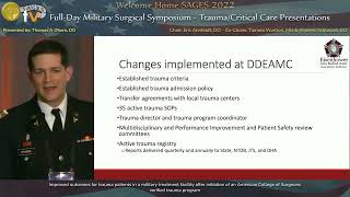 Improved outcomes for trauma patients in a military treatment facility after initiation of an Am [upl. by Uchida]