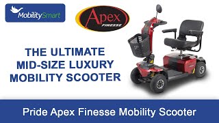 Pride Apex Finesse Mobility Scooter  Delta Tiller with Wraparound Handles [upl. by Ecirtal]