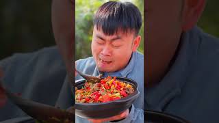 Tell me what is the difference between stirfried pork and beef  mukbang  funny videos [upl. by Frida294]