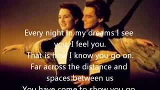 My Heart Will Go On I Titanic Lyrics [upl. by Rogovy]