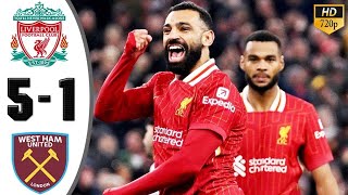 Liverpool vs West Ham 51 Highlights amp All Goals 2024 HD [upl. by Oetsira]