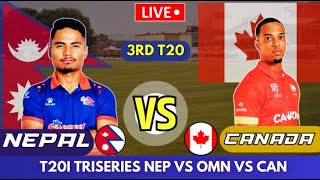 NEPAL VS CANADA THIRD T20  NEP VS CAN LIVE  PREMATCH ANALYSIS [upl. by Seitz]