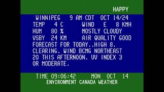 Thanksgiving Day Forecast 2024  Winnipeg MB [upl. by Gabi]