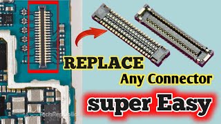 HOW TO REPLACE ANY LCD CONNECTOR ON LOGIC BAORD [upl. by Lebasy]