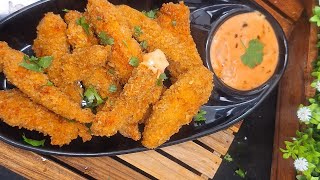 KFC Style Crispy chicken Strips  spicy chicken fingers  recipe at home by Anshus kitchen 👩‍🍳 [upl. by Akeim]