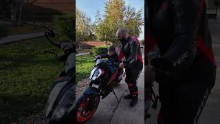 Ne vole nas komšije 😅 duke890r ktm dji fatherandson bikelife [upl. by Lamek]