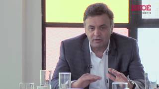 Entrevista com Aécio Neves inflação [upl. by Amalberga508]