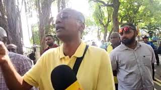 Manifestation de la Mauritius Tamil Temples federation [upl. by Ardnoik]