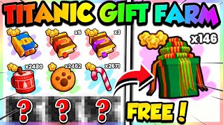 🎁FASTEST TITANIC PRESENT FARM in PET SIMULATOR 99 Roblox [upl. by Kyriako]