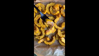 Double ParmesanCrusted Delicata Squash Recipe [upl. by Hayila627]