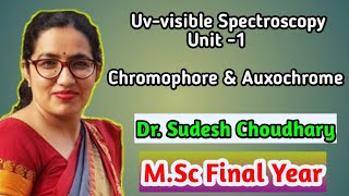 MSc final year online classes  Uvvisible Spectroscopy Physical Chemistry by Dr Sudesh Choudhary [upl. by Victoria749]