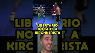 LIBERTARIO DE MILEI NOCAUT A KIRCHNERISTA PATÓN BASILE SINDICALISTA CGT [upl. by Elyn749]