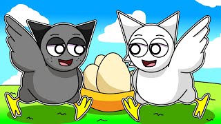 ¡GRAY Y WENDA SE CONVIERTEN EN PAJAROS en ROBLOX 🐣🤣 INCREDIBOX SPRUNKI [upl. by Moffitt]