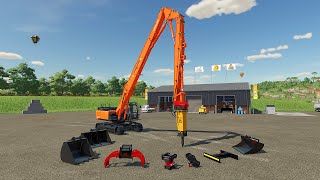 FS22 🚧 Hitachi 350 Demolition 🚧 Farming Simulator 22 Mods [upl. by Giess591]