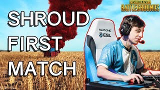 Shrouds FIRST Time Playing PUBG  Player Unknowns Battlegrounds [upl. by Eibbob]