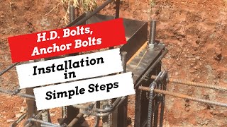 HD Bolt  Anchor Bolts Installation in Simple Steps [upl. by Cartwell]