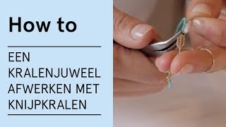 Tutorial  Een kralenjuweel afwerken met knijpkralen  VERITAS [upl. by Ateiluj]