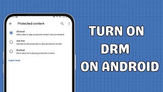 How to turn on DRM on Android [upl. by Frazier103]