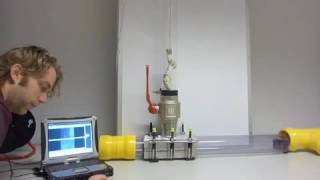 Pipe inspection robot passing entry lock [upl. by Earlie]