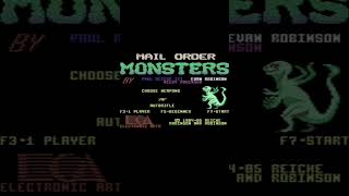 MAIL ORDER MONSTERS Intro screen with nice music early Electronic Arts game for Commodore 64 c64 [upl. by Annayk722]