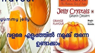 Jelly  bakers jelly crystals recipe in malayalam [upl. by Einohpets865]