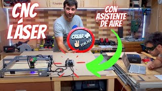 💥 CORTE Y GRABADO con la CNC láser Creality CR Falcon Laser 10W  Taller de Carpintería [upl. by Burgener]