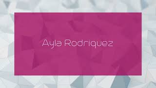 Ayla Rodriquez  appearance [upl. by Brewster]