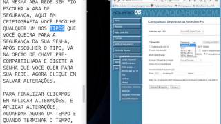 CONFIGURAÇÃO ROTEADOR AQUÁRIO APR2411 SEM ÁUDIO É SÓ SEGUIR OS PASSOS [upl. by Dayir]