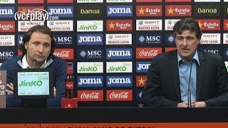 Valencia CF Kempes y Rufete comentan el sorteo de la Europa League [upl. by Cece]