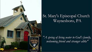 St Marys Episcopal Service Waynesboro October 20 2024 [upl. by Repotsirhc]