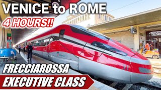 🇮🇹Riding the Most Luxurious Italian Bullet Train from Venice to Rome Frecciarossa Executive Class [upl. by Aklog]