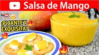 SALSA DE MANGO  Vicky Receta Facil [upl. by Lough]