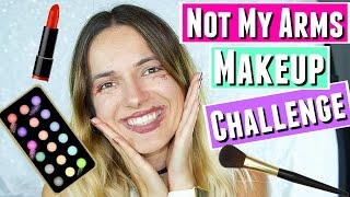 NOT MY ARMS CHALLENGE  MAKEUP CHALLENGE with PaulinaAllure [upl. by Enia]