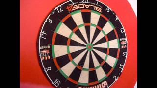 Winmau Blade 4 Dartboard  12 dart leg [upl. by Raimundo]