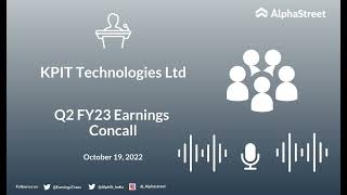 KPITTECH Stock  KPIT Technologies Ltd Q2 FY23 Earnings Concall [upl. by Leinehtan]