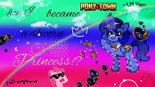 how I became a alicorn Princess 🤣  ponytown  parody funny•○ [upl. by Dogs]