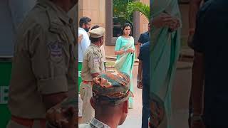 Brahmani  tejaswini  naralokesh  Bharat at Nara Rohit engagement [upl. by Loella]