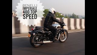 Benelli Imperiale 400 TOP SPEED [upl. by Atterg]