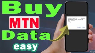 How to buy data on mtn step by step [upl. by Adnarahs]