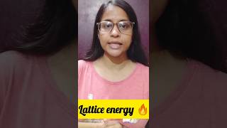 Lattice Energy Part 1 shorts chemistry shortsyoutube [upl. by Sackey]