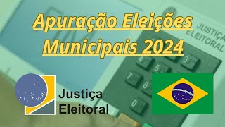 Apuração Eleições Municipais 2024Prefeito [upl. by Afatsuom]