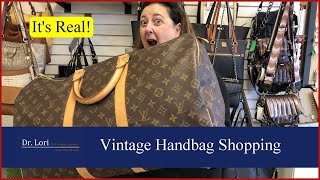 Its Real Authenticating Vintage Designer Handbags Louis Vuitton Chanel  Thrift with Me Dr Lori [upl. by Hanikahs]