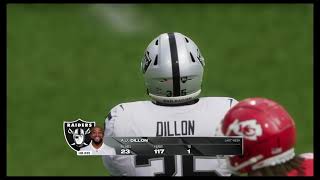 Madden 25 raiders franchise year 2 raiders vs chiefs [upl. by Notle]