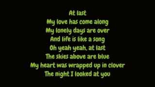 Etta James  At Last Lyrics HD [upl. by Azilanna]