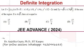 33  Jee Adv 24  AreaFunction  Problem and Solution [upl. by Romulus]