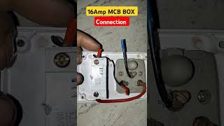 16 ampere MCB box connection armaanelectroniccity electrical 16ampere mcb [upl. by Bjork]