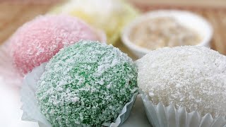 PERLESBOULES DE COCO  Bánh bao chỉ  SNOWBALL CAKE  HOP DANS LE WOK [upl. by Anatole]