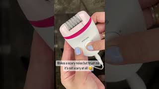 Philips epilator review  best hair removal method  painless 🫢philips epilator hairremoval [upl. by Kirschner]