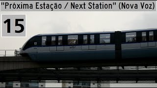 Metrô SP  Novos Avisos Sonoros da Linha 15  Prata [upl. by Skolnik]